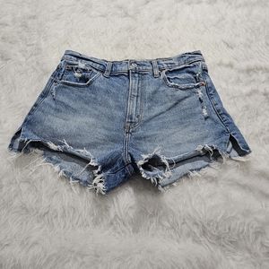 Abercrombie & Fitch Blue Jean Shorts